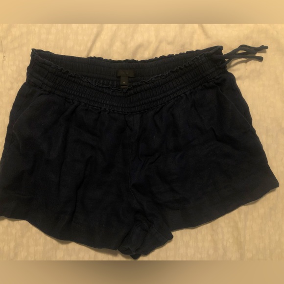 J. Crew linen shorts / MEDIUM / Navy Blue